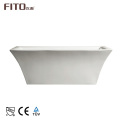 Hot Selling White Soaking Square Freestanding Acrylic Bathroom Bathtub